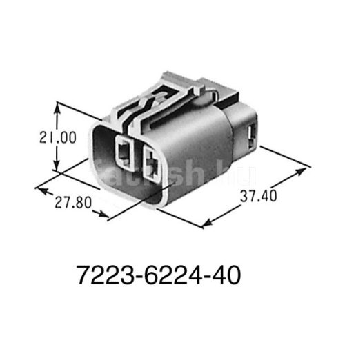 Yazaki 2 pin connector 7223-6224-40