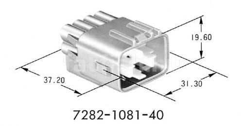 Yazaki 8 pin connector 7282-1081-40