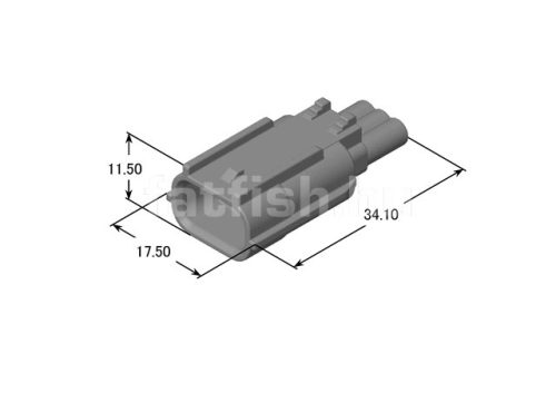 Yazaki 3 pin connector 7282-2147-30
