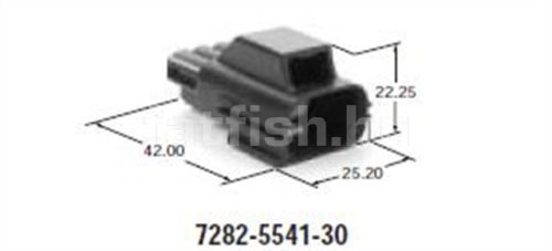Yazaki 3 pin connector 7282-5541-30