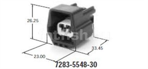 Yazaki 2 pin connector 7283-5548-30