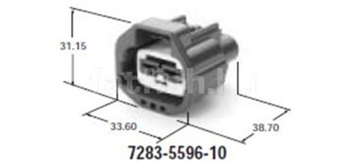 Yazaki 2 pin 6.3 connector 7283-5596-10