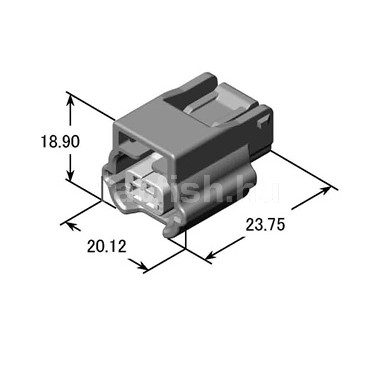 Yazaki 2 pin connector 7283-8851-30